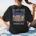 Baseball Sport I’m Just Here For The Snacks Baseball Mom Women's T-Shirt Back Print Baseball Sport I’m Just Here For The Snacks Baseball Mom Women's T-Shirt Back Print