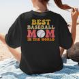 Best Baseball Mom In The World Baseball Women's T-Shirt Back Print