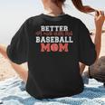 Better Not Mess With This Baseball Mom Women's T-Shirt Back Print