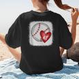 Bleached Custom Baseball Mom Number 47 Heart For Mom Women's T-Shirt Back Print Bleached Custom Baseball Mom Number 47 Heart For Mom Women's T-Shirt Back Print