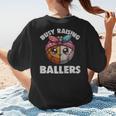 Busy Raising Ballers Basketball Baseball Mom For Women Women's T-Shirt Back Print Busy Raising Ballers Basketball Baseball Mom For Women Women's T-Shirt Back Print