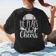 Cheer Baseball Mom Baseball And Cheer Mother Women's T-Shirt Back Print Cheer Baseball Mom Baseball And Cheer Mother Women's T-Shirt Back Print