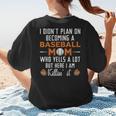 I Didn't Plan On Becoming a Baseball Mom Women's T-Shirt Back Print I Didn't Plan On Becoming a Baseball Mom Women's T-Shirt Back Print