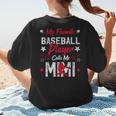 My Favorite Baseball Player Calls Me Mimi For Baseball Mom Women's T-Shirt Back Print