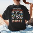 Favorite T-Ball Player Calls Mommy Baseball Mom Women's T-Shirt Back Print