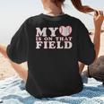 My Heart Is On That Court Baseball Mom Women's T-Shirt Back Print My Heart Is On That Court Baseball Mom Women's T-Shirt Back Print