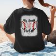 My Heart Is On That Field Baseball Mom Momm Women's T-Shirt Back Print