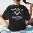Home Plate Social Club Baseball Moms Group Tee Women's T-Shirt Back Print Home Plate Social Club Baseball Moms Group Tee Women's T-Shirt Back Print