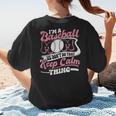 I'm a Baseball Mom We Don't Do That Keep Calm Thing Women's T-Shirt Back Print