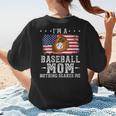 I'm a Baseball Mom Nothing Scares Me Baseball Women's T-Shirt Back Print I'm a Baseball Mom Nothing Scares Me Baseball Women's T-Shirt Back Print