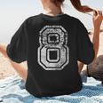 Jersey Number 8 Eight T-Shirt Football Number Baseball Mom Women's T-Shirt Back Print Jersey Number 8 Eight T-Shirt Football Number Baseball Mom Women's T-Shirt Back Print