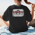 Leopard Baseball Mom Mama Mother's Day Son Daughter Boys Women's T-Shirt Back Print