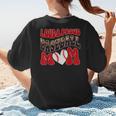 Loud Proud Baseball Mom Red Team Leopard Baseball Mom Squad Women's T-Shirt Back Print Loud Proud Baseball Mom Red Team Leopard Baseball Mom Squad Women's T-Shirt Back Print