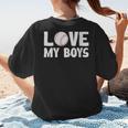 I Love My Boys Baseball Moms Women's T-Shirt Back Print I Love My Boys Baseball Moms Women's T-Shirt Back Print