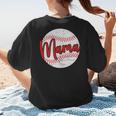 Mama Baseball Mom Women's T-Shirt Back Print