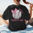 Mama Biggest Fan Coquette Bow Baseball Mom Fan Mother's Day Women's T-Shirt Back Print Mama Biggest Fan Coquette Bow Baseball Mom Fan Mother's Day Women's T-Shirt Back Print