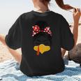 Messy Bun Baseball Mom Turkey Face Matching Thanksgiving Women's T-Shirt Back Print Messy Bun Baseball Mom Turkey Face Matching Thanksgiving Women's T-Shirt Back Print