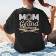 Mom Of The Grand Slammer Leopard Baseball Mom Women's T-Shirt Back Print Mom Of The Grand Slammer Leopard Baseball Mom Women's T-Shirt Back Print
