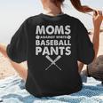 Moms Against Baseball Pants Baseball Mom Mother's Day Women's T-Shirt Back Print Moms Against Baseball Pants Baseball Mom Mother's Day Women's T-Shirt Back Print