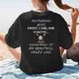 Mothering Boys Messy Loud Chaotic Baseball Mom Women's T-Shirt Back Print Mothering Boys Messy Loud Chaotic Baseball Mom Women's T-Shirt Back Print