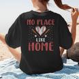 No Place Like Home Baseball Mom Kids Family Fun Women's T-Shirt Back Print