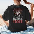 I Am Not a Regular Mom I Am a Baseball Mom Women's T-Shirt Back Print