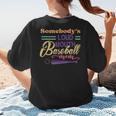 Proud Mama Somebody's Loud Mouth Baseball Mom Ball Women's T-Shirt Back Print