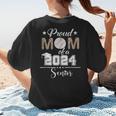 Proud Mom Of a 2024 Senior Class Of 2024 Baseball Mom Women's T-Shirt Back Print Proud Mom Of a 2024 Senior Class Of 2024 Baseball Mom Women's T-Shirt Back Print