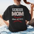 Proud Senior Baseball Mom Class Of 2024 Highschool Baseball Women's T-Shirt Back Print