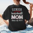 Senior Baseball Mom Class Of 2024 Baseball Senior Night Women's T-Shirt Back Print Senior Baseball Mom Class Of 2024 Baseball Senior Night Women's T-Shirt Back Print