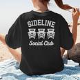 Sideline Social Club Baseball Mom Shirt Women's T-Shirt Back Print Sideline Social Club Baseball Mom Shirt Women's T-Shirt Back Print
