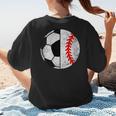 Soccer Baseball Player Soccer Baseball Mom Women's T-Shirt Back Print Soccer Baseball Player Soccer Baseball Mom Women's T-Shirt Back Print