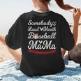 Somebody's Loudmouth Baseball Mom Mothers Day Baseball Women's T-Shirt Back Print Somebody's Loudmouth Baseball Mom Mothers Day Baseball Women's T-Shirt Back Print