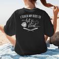I Teach My Kids To Hit And Steal Baseball Mom Women's T-Shirt Back Print I Teach My Kids To Hit And Steal Baseball Mom Women's T-Shirt Back Print