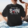 Thats My Son Out There For a Dominican Baseball Mom Women's T-Shirt Back Print Thats My Son Out There For a Dominican Baseball Mom Women's T-Shirt Back Print