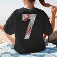 Vintage Baseball Mom 7 Jersey Baseball Favorite Player Women's T-Shirt Back Print