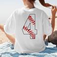 4 Laces 4th Birthday Boy Four Years Baseball Mom T-Shirt Women's T-Shirt Back Print 4 Laces 4th Birthday Boy Four Years Baseball Mom T-Shirt Women's T-Shirt Back Print