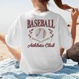 Baseball Athletic Social Club Baseball Mom Trendy Baseball Raglan Baseball Tee Women's T-Shirt Back Print