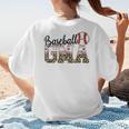 Baseball Gma Women BallPark Gma Baseball Mom Mother's Day Women's T-Shirt Back Print