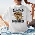 Baseball Godmother Leopard Heart Baseball Mom Game Day Women's T-Shirt Back Print Baseball Godmother Leopard Heart Baseball Mom Game Day Women's T-Shirt Back Print