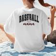 Baseball Mama Cute Women Team Mom Or Baseball Mom Sports Premium Women's T-Shirt Back Print