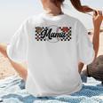 Baseball Mama Game Day Vibes Women Baseball Mom Women's T-Shirt Back Print