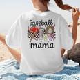 Baseball Mama Baseball Mom Cute T-Ball Mom Ballpark Mom Women's T-Shirt Back Print