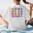 Baseball Mama Sport Women Proud Baseball Mom Premium Women's T-Shirt Back Print