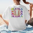 Baseball Mama Sport Women Proud Baseball Mom Raglan Baseball Tee Women's T-Shirt Back Print