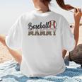 Baseball Mammy Women BallPark Mammy Baseball Mom Women's T-Shirt Back Print