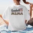 Baseball Mema Women BallPark Mema Baseball Mom Mother's Day Women's T-Shirt Back Print Baseball Mema Women BallPark Mema Baseball Mom Mother's Day Women's T-Shirt Back Print