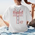 Baseball Mom 47 Number 47 Jersey Team Numbered Jersey Women's T-Shirt Back Print