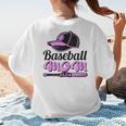 Baseball Mom Club Cool Women's T-Shirt Back Print Baseball Mom Club Cool Women's T-Shirt Back Print