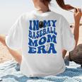 In My Baseball Mom Ear Blue Women's T-Shirt Back Print